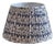 Vintage Blue and White Jacobean Style Floral Pleated Lampshade For Sale