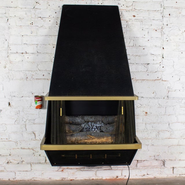 Mid to Late 20th Century MCM to Modern Electric Fireplace by Arvin Industries Freestanding or Wall Mounted For Sale - Image 18 of 18