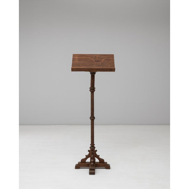 19th Century French Wooden Book Stand With Original Patina For Sale - Image 16 of 18