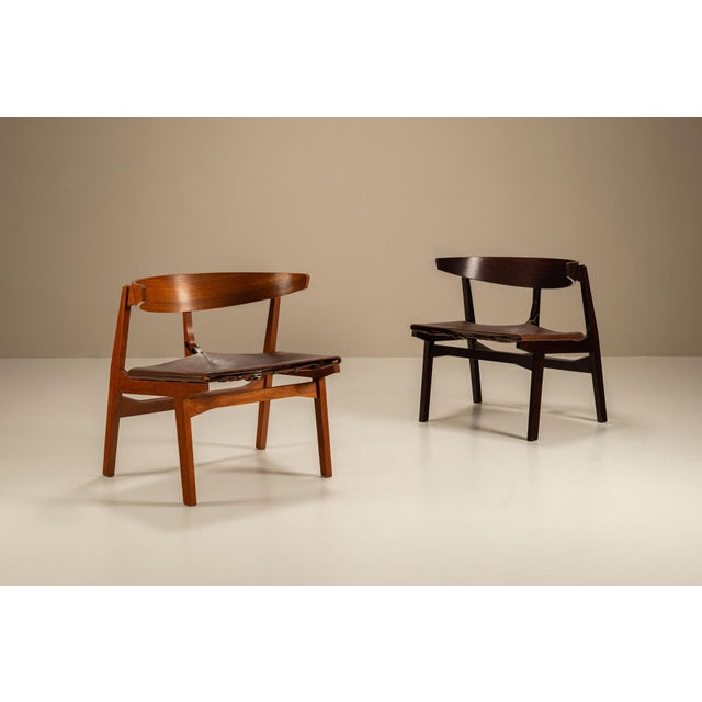 Mid-Century Modern Mod. 8102 Lounge Chairs by Giuseppe Zammerini for MIM Roma, Italy, 1960s, Set of 2 For Sale - Image 3 of 18