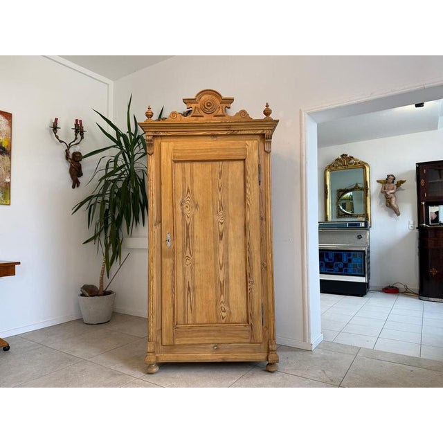 Gründerzeit Farmhouse Wardrobe in Wood For Sale - Image 13 of 17