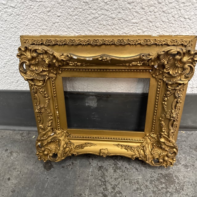 Small Rococo Style Gilt Picture Frame, Antique For Sale - Image 12 of 12