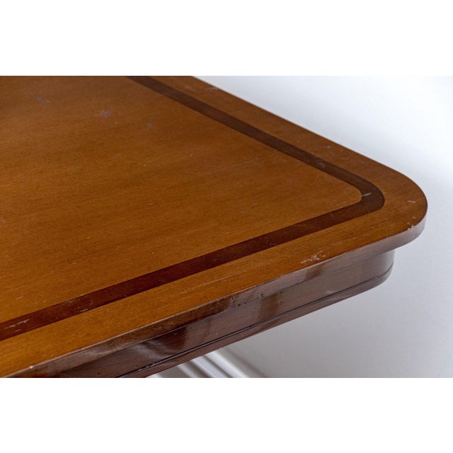 Late 20th Century Vintage Attributed to Nancy Corzine Double Pedestal Dining Table For Sale - Image 5 of 12