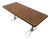Vintage German Coffee Table in a Space Age Design with a Textured Surface in Brown, 1970s For Sale