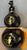 Grand Scale Hand-Carved Gold Gilded Mount Taishan Black Jade "Hulu" Gourd For Sale - Image 4 of 9