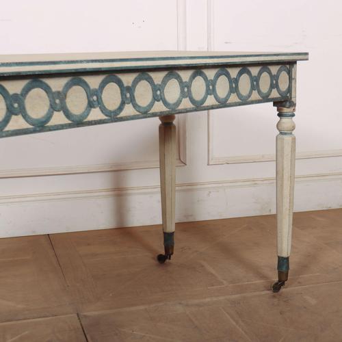 English Painted Console Table For Sale - Image 4 of 8