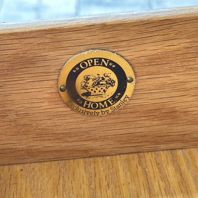 1980s Vintage Stanley Furniture “Open Home” Mahogany Chippendale Style Nightstand For Sale - Image 5 of 12