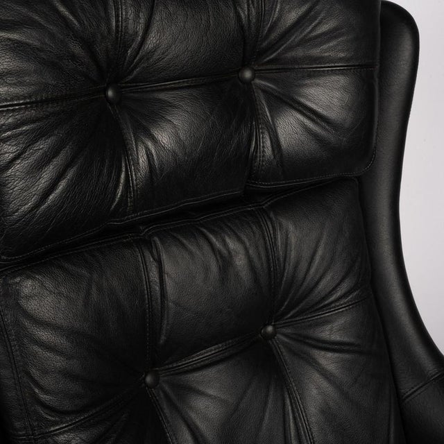Leather Swivel Armchair from PeeM, 1970s For Sale - Image 11 of 13