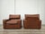Mid-Century Modern Osaka Brown Leather Armchairs by Moroso, 1980, Set of 2 For Sale - Image 3 of 18