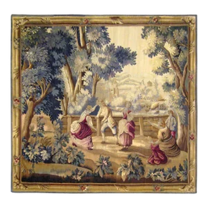 Late 19th Century French Aubusson Rustic Tapestry