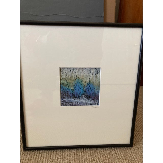 Contemporary Original Framed Pastels by Artist David Sites. Tilted “Spruce” For Sale - Image 3 of 4