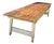 Vintage Rustic Wood Farmhouse Table For Sale