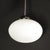 Modernist Hand-Blown Murano Frosted Globe Pendant Chandelier W/ Chrome Fittings For Sale - Image 13 of 14