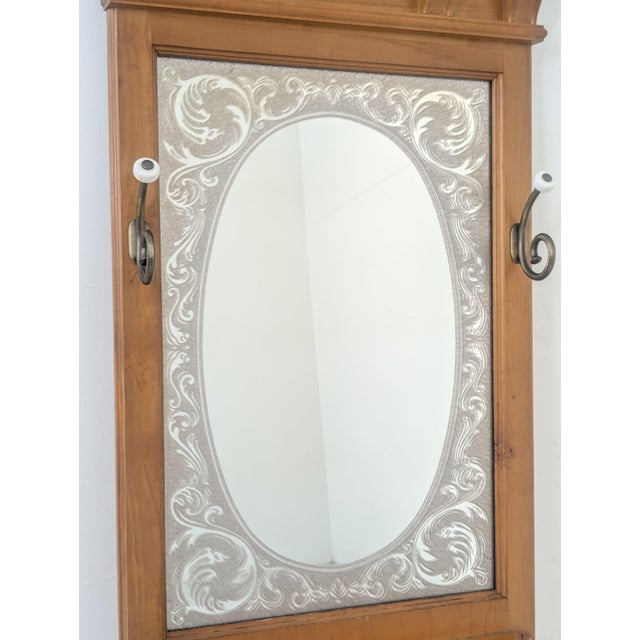 Vintage Mirror with Hangers and Shelf, 1965 For Sale - Image 4 of 13