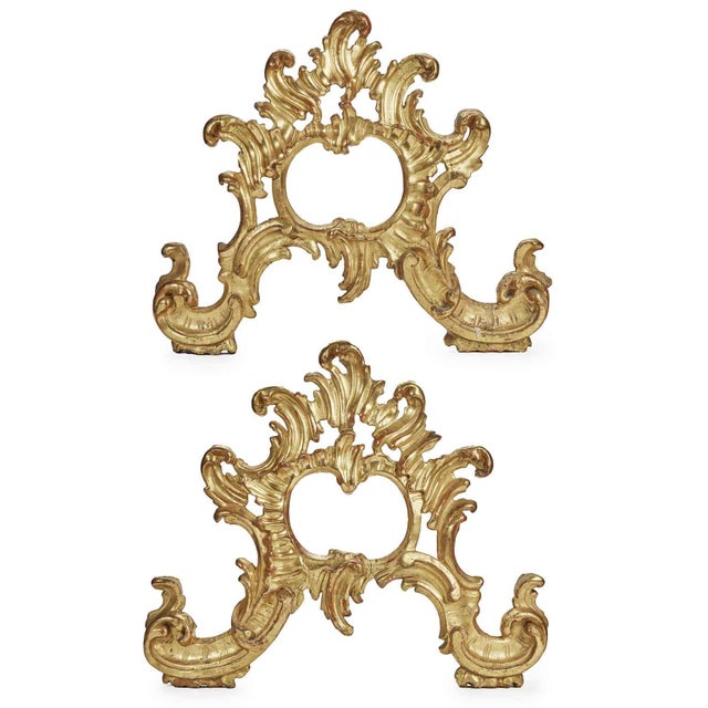 Louis XV Carved Gilded Friezes, 1700, Set of 2 For Sale - Image 5 of 5