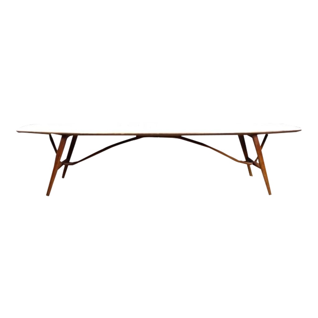 Mid Century Surfboard Coffee Table by John Van Koert for Drexel