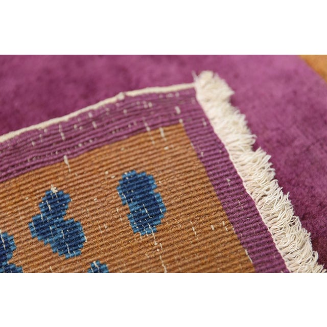 3'x4' Vintage Chinese Art Deco Rug | Hand-Knotted Wool Rug For Sale - Image 4 of 9