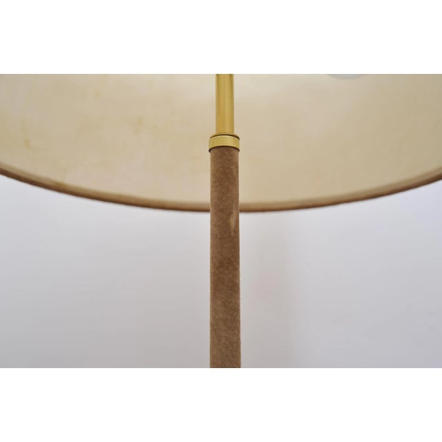 Suede Table Lamp, 1950s For Sale - Image 6 of 11