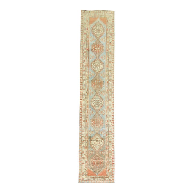 Anique Tribal Persian Serab Runner, 20th Century - 3' x 15'9" For Sale