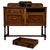 Antique English Edwardian Golden Oak Sideboard For Sale - Image 3 of 13