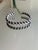 Vintage 1970s Modernist Open Cuff Bracelet With Braided Silver Tone Links For Sale - Image 11 of 12