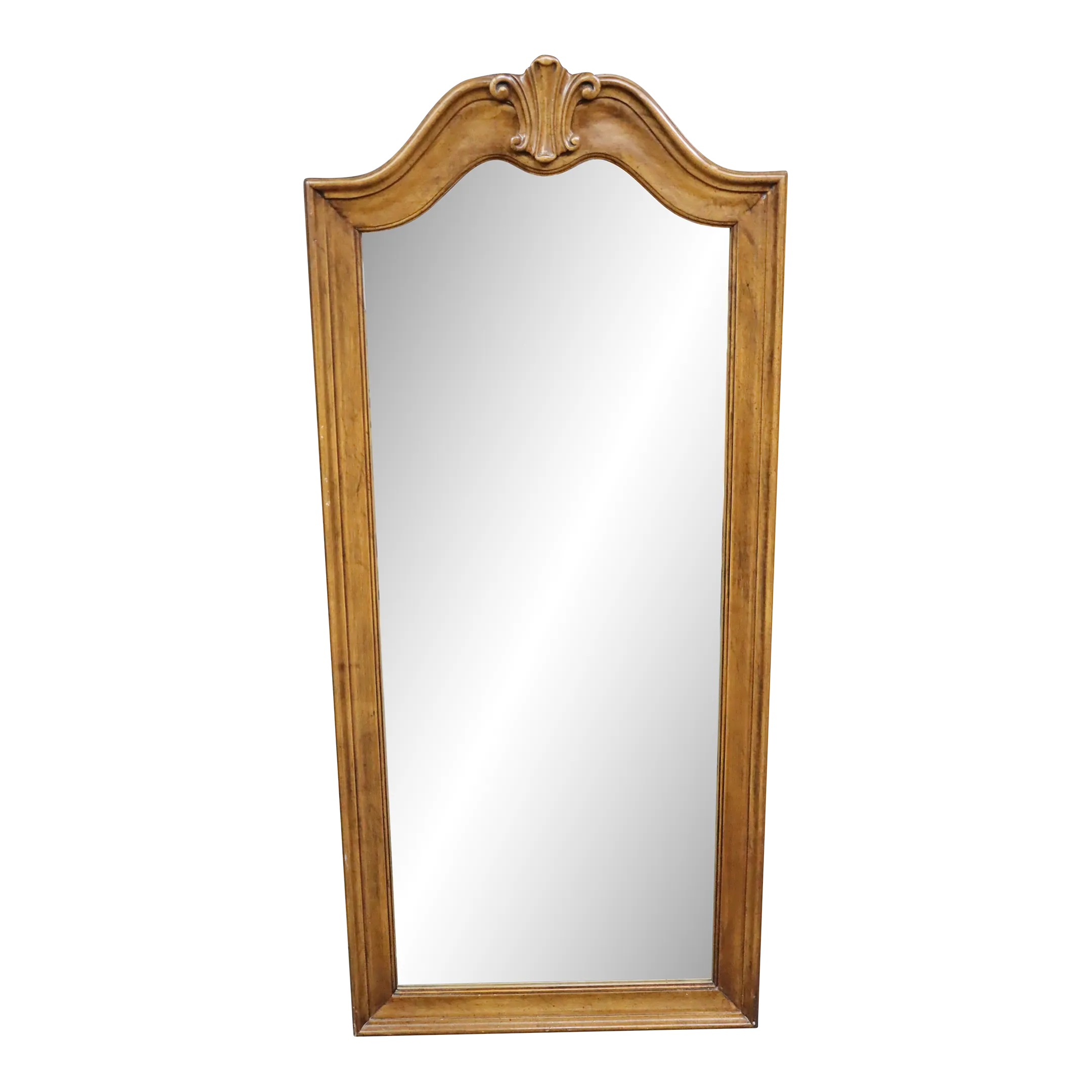 でかい鏡です。おもい。Drexel Mirror Drexel Corinthian Mirror | Chairish