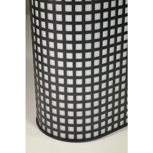 Postmodern Vintage Italian Black White Wall Lamps, 1980, Set of 2 For Sale - Image 3 of 10