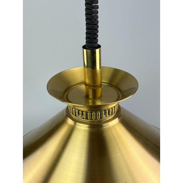 Gold Brass Ceiling Lamp from Frandsen, 1970s For Sale - Image 8 of 14