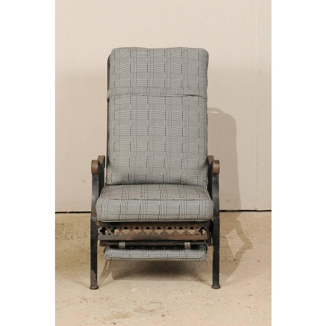 Metal Iron Patio Armchairs With Clover and Dot Motif - a Pair For Sale - Image 7 of 11