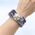 Chanel Chanel CC Camellia Vintage Silk Necktie Cuff Bracelet For Sale - Image 4 of 4