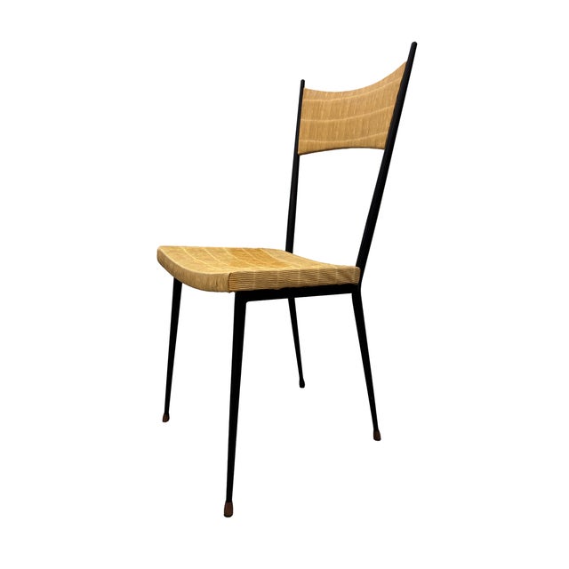 Mid-Century Modern Authentic 1950s French Mid-Century Colette Guéden for Coop Meubles Nancy Accent Chairs - A Mismatched Pair For Sale - Image 3 of 10