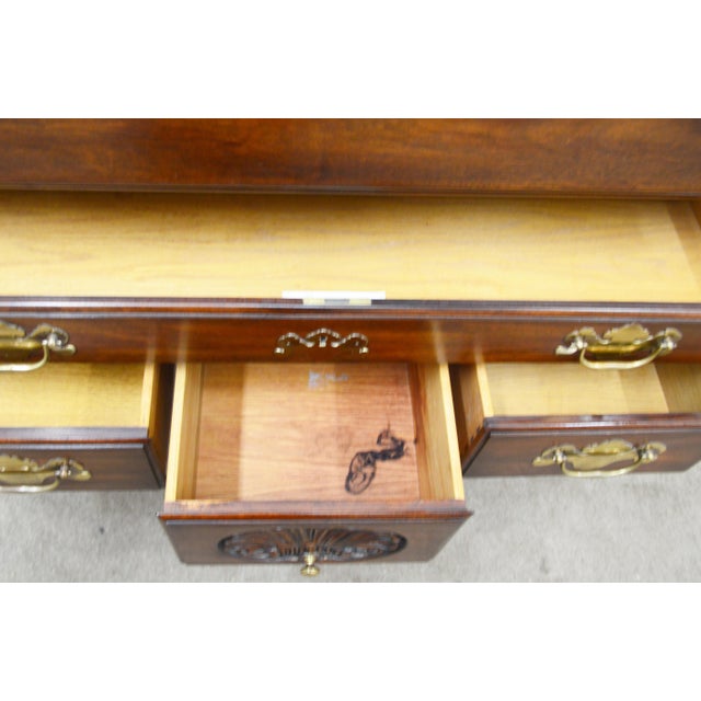 Brown Henkel Harris Mahogany Highboy For Sale - Image 8 of 8