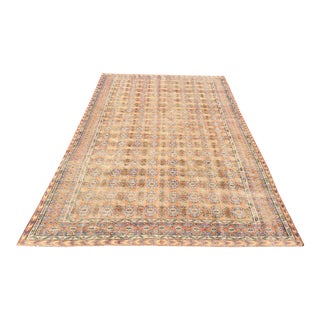 Vintage Distressed Bukhara Area Rug - 85" X 124" For Sale