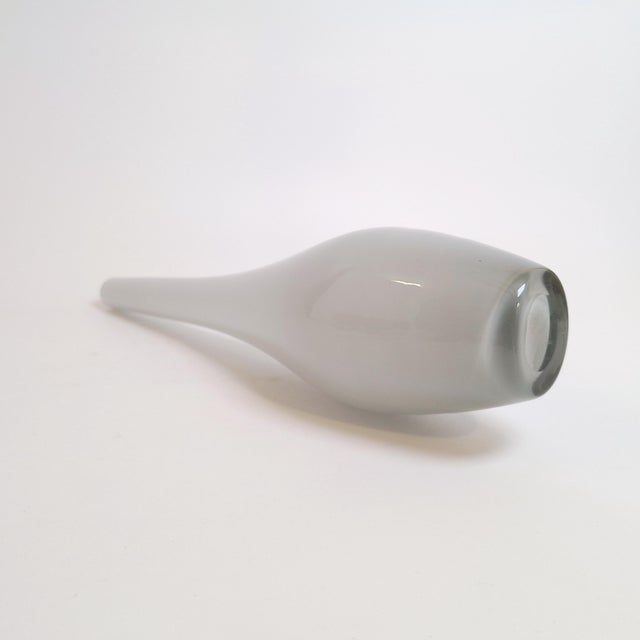 Mid-Century Modern Large Swedish Glass Vase by Bengt Orup for Johansfors Glasbruk, 1950s For Sale - Image 3 of 10