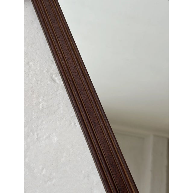 Antique Elongated Cross-Hatch Mirror, Circa Early 20th Century For Sale - Image 16 of 18