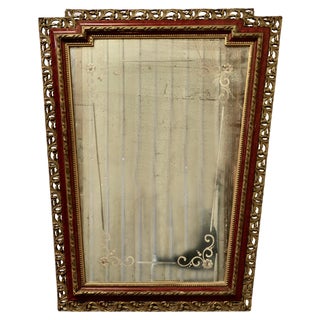 Large Art Deco Style Venetian Wall Mirror, 1910 For Sale