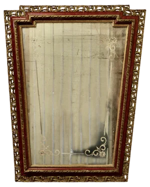 Large Art Deco Style Venetian Wall Mirror, 1910