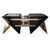 "L'amore Dell'anima" Coffee Table With Bronze and Woven Leather For Sale - Image 4 of 7