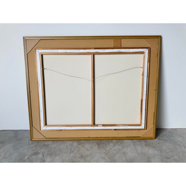 Vintage Tropical Landscape Oil on Canvas Painting by Nandor Horthy, Framed/ Sold For Sale - Image 11 of 11