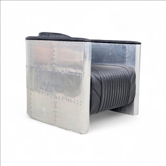 Black Contemporary Aviator Chair For Sale - Image 8 of 15