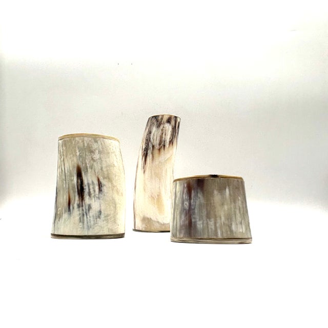 Ralph Lauren Home Trio of Horn Candlesticks For Sale In Chicago - Image 6 of 7