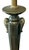 Metal Vintage Substantial Antiqued Brass Table Lamp With Urn Base & Octagonal Foot – Excellent Condition For Sale - Image 7 of 9