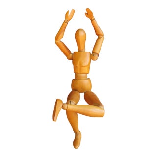Artist's Fully Articulated Wooden Mannequin / Model For Sale