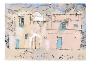 Town - China Ink and Watercolor - 1959 1959