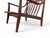 Wood Mid-Century Armchairs in Wood and Burgundy Velvet, 1960s, Set of 2 For Sale - Image 7 of 10