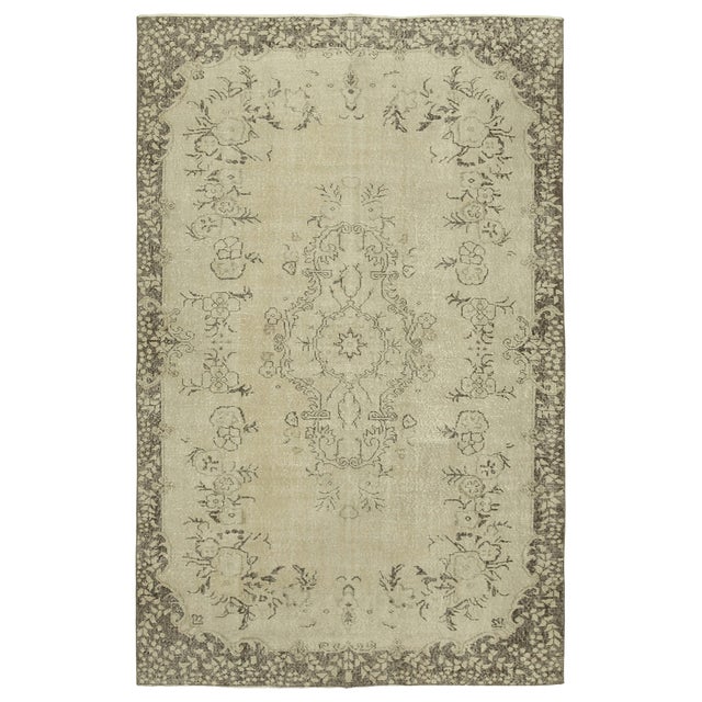 Vintage Turkish Handmade Rug For Sale