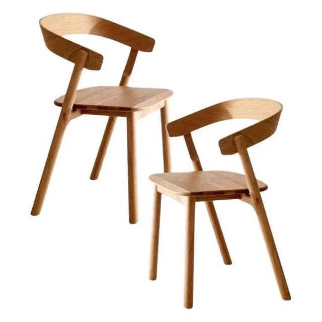 Wood Set of Nude Dining Chairs by Made by Choice For Sale - Image 7 of 7