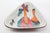 Set of Four Italian Leather-Backed Ceramic Dishes Florence, Circa 1950 For Sale - Image 11 of 18