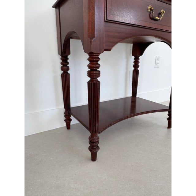 1990s 1990s Vintage Ethan Allen Antique Mahogany Nightstand For Sale - Image 5 of 9