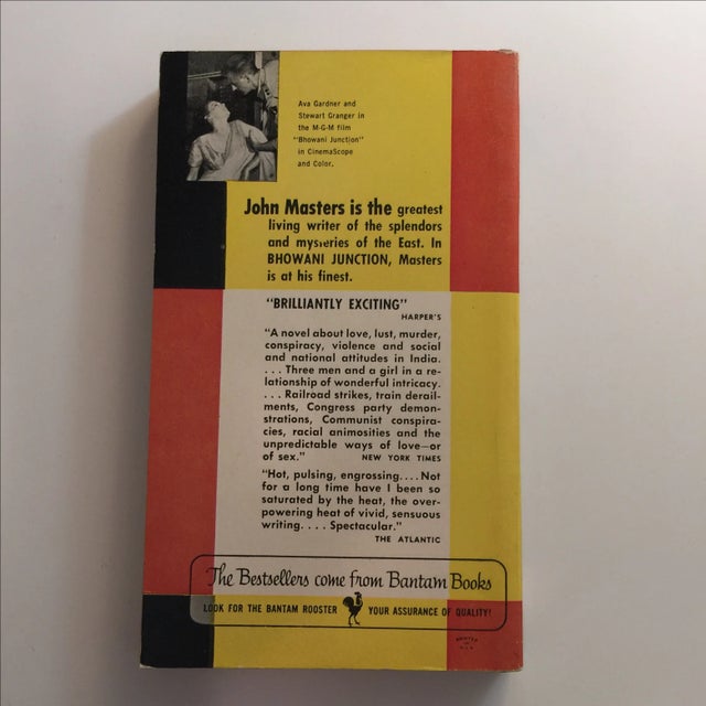 Mid-Century Modern John Masters Bantam 1955 Bhowani Junction Book For Sale - Image 3 of 5
